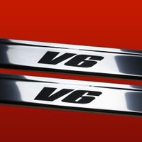 Listwa progowa VOLKSWAGEN GOLF MK4 V6 Stal nierdzewna 304 połysk z czarnymi