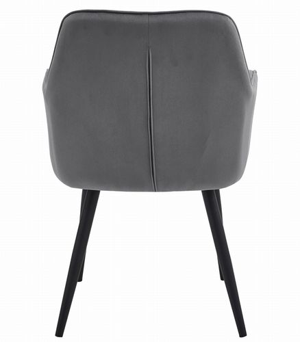 Krzesło JORK - ciemny szary aksamit / nogi czarne x 2 na Arena.pl