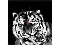 40X40CM ZEGAR TYGRYSY OBRAZ
