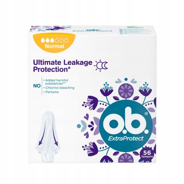o.b. Extra Protect Normal tampony 56 sztuk zdjęcie 1