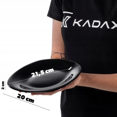 TALERZ DESEROWY 21,5 cm CZARNY TALERZE ZESTAW TALERZY NA CIASTO 6 szt na Arena.pl