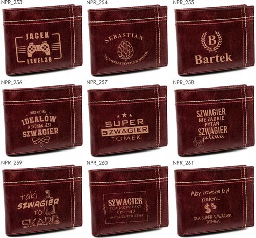 Portfel grawer ELEKTRYK fajny prezent +IMIĘ tanio na Arena.pl