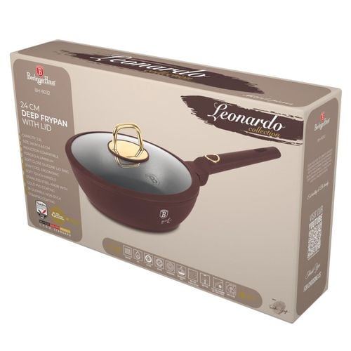 głęboka patelnia tytanowa 24cm berlinger haus bh-8032 leonardo na Arena.pl