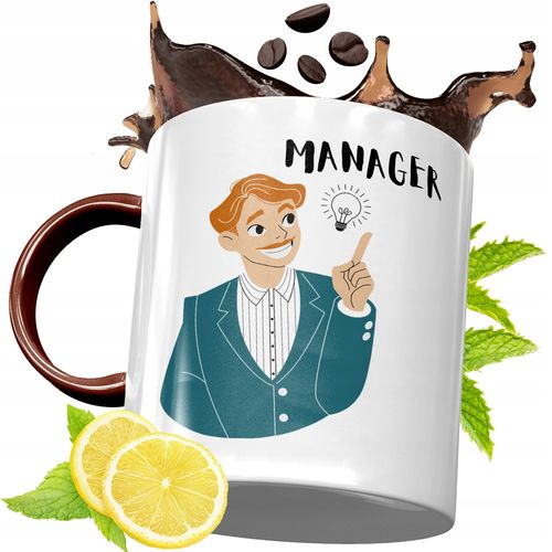 Kubek Bordowy Dla Kierownika Na Urodziny Prezent Z Nadrukiem Ze Zdjęciem na Arena.pl