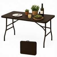 STÓŁ OGRODOWY ROZKŁADANY SKŁADANY CATERINGOWY BANKIETOWY 180x74cm brunatny