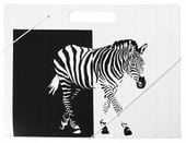 teczka na rysunki z gumką a4 biała zebra 2607