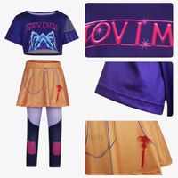 K-Pop KPop Demon Hunters Strój Kostium MIRA 120 cm-130 cm