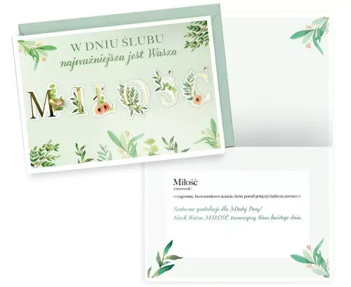 Karnet B6 Ślub na Arena.pl