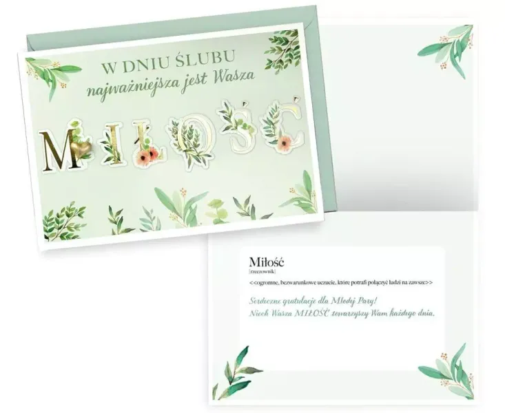 Karnet B6 Ślub zdjęcie 1