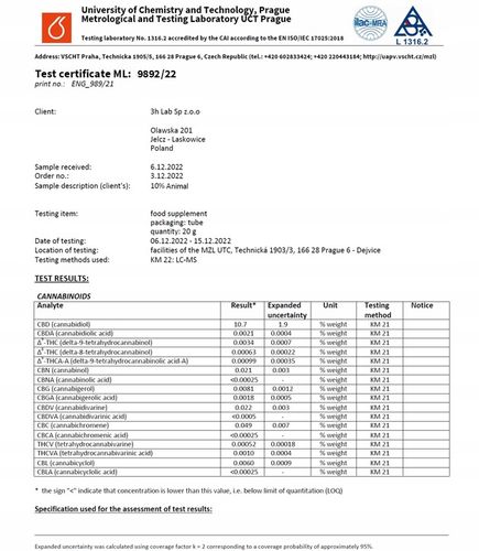 CBD 10% OLEJEK KONOPNY DLA PSÓW PSA KOTÓW KOTA 30ml BROAD SPECTRUM na Arena.pl
