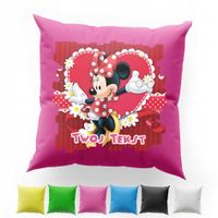 POSZEWKA Z NADRUKIEM BAWEŁNIANA 40x40CM - MYSZKA MINNIE MINI BAJKA