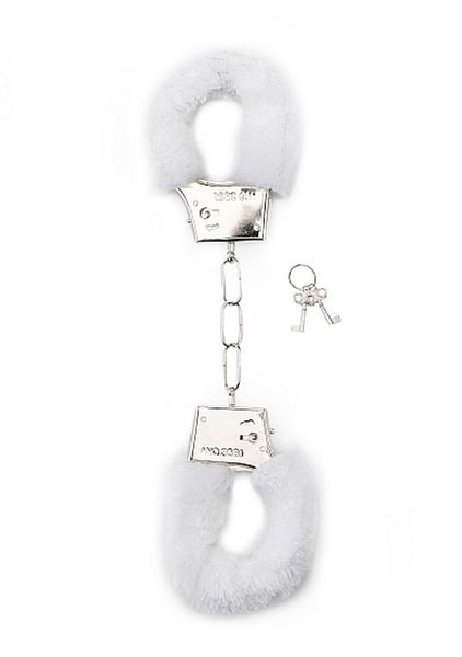 Furry Handcuffs - White zdjęcie 1