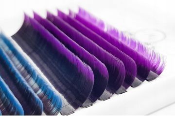 Rzęsy kolorowe do przedłużania OMBRE PLATINUM 0,10 C 8-13 na Arena.pl