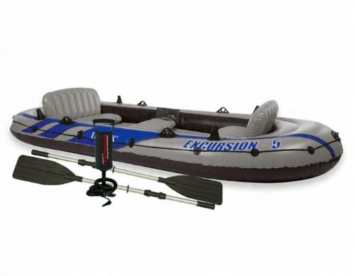 Łódź Intex 68325 EXCURSION 5 Set INTEX szary na Arena.pl