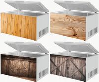 Naklejka samoprzylepna na zamrażarkę zmywarkę pralkę RÓŻNE DREWNIANE WZORY