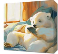 Obraz 40x40cm Misiowe Popołudnie