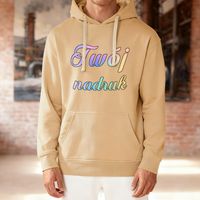 Bluza z kapturem brzoskwiniowa z Twoim nadrukiem - Kangaroo S