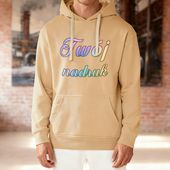 Bluza z kapturem brzoskwiniowa z Twoim nadrukiem - Kangaroo S