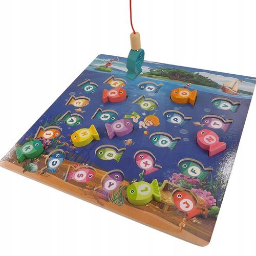 Drewniana gra łowienie rybek na magnes 3w1 4311 na Arena.pl