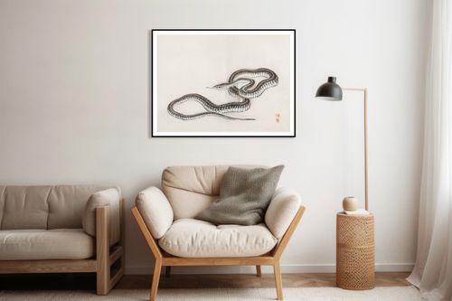 Plakat 40x30cm Snake, Kōno Bairei na Arena.pl