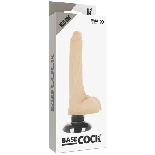 basecock wibrator model 2-1 tpe flesh 18,5 cm x 4 cm z przyssawką na Arena.pl