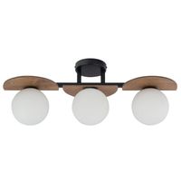 Sufitowe kule MIRROR szklany plafon hygge do salonu biały brązowy