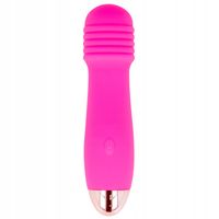 Wibrator silikonowy, żebrowana końcówka. Stymulacja punktu G.