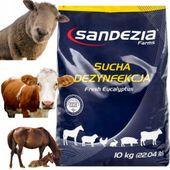 Sandezia Preparat do Suchej Dezynfekcji Budynków Obór Bydło Konie 10 kg