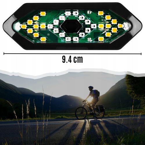 MOCNA LAMPKA ROWEROWA TYLNA KIERUNKOWSKAZY ROWEROWE ŚWIATŁO TYŁ LED USB na Arena.pl