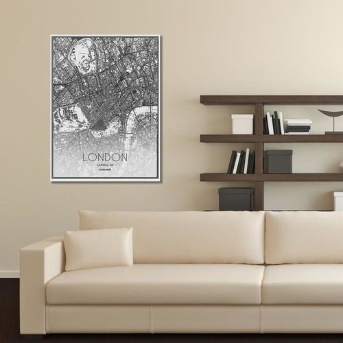 Obraz na płótnie - Canvas, Mapa Londynu 50x70 na Arena.pl