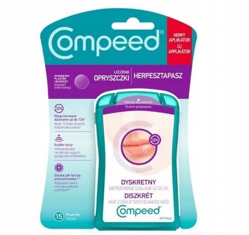 Compeed plaster leczniczy na opryszczkę 15 sztuk na Arena.pl