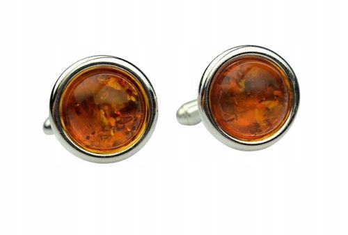 SPINKI DO MANKIETÓW MANKIETÓWKI BURSZTYN SREBRO na Arena.pl