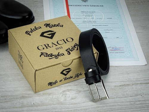 Pasek do spodni dla CHLOPCA komunijny skórzany na Arena.pl