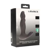 masażer prostaty levelz silikonowy pulsujący wibrujący czarny 14,7 cm