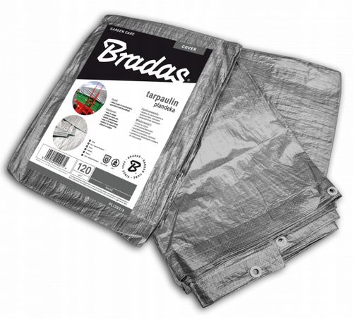 PLANDEKA SREBRNA 120g 4 x 5m BRADAS na Arena.pl