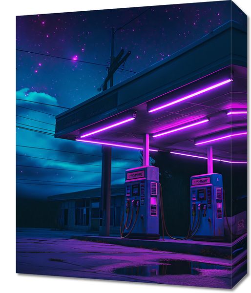 Obraz 40x50cm Moc Neonowej Nocy zdjęcie 1