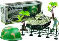 3044 Duży Zestaw Militarny Wojsko Hełm Czołg + 17 Elem