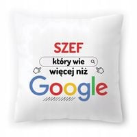 Poduszka Dla Szefa Szefunia Na Urodziny Prezent Z Nadrukiem Ze Zdjęciem