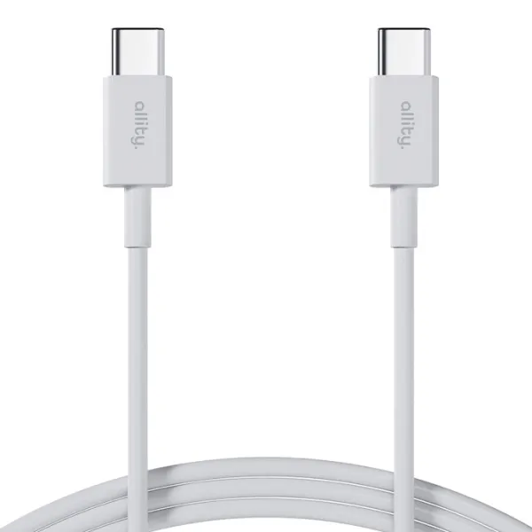 Allity kabel AUC-03 USB-C - USB-C 2,0 m 100W biały zdjęcie 1