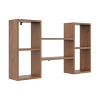 Nowoczesna półka ścienna, 102x18x60 cm, orzech, mat | TYLETEGOTU