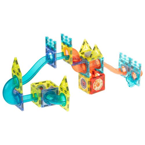 Klocki Świecące Magnetyczne Konstrukcyjne Tor Kulkowy Kulodrom Panele 75 na Arena.pl