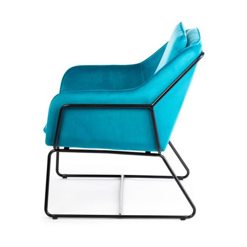 Fotel Stella Black Turquoise na Arena.pl