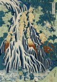 Plakat 68x98cm Shimotsuke Kurokami-Yama Kurifuri, Hokusai Vintage do Salonu