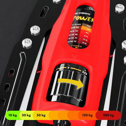 Hydrauliczny ściskacz do ćwiczeń z licznikiem 10–200 kg F1020 PRO HMS na Arena.pl