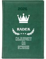 KALENDARZ A6 2026 TYGODNNIOWY Z NADRUKIEM prezent dla chłopaka + imię