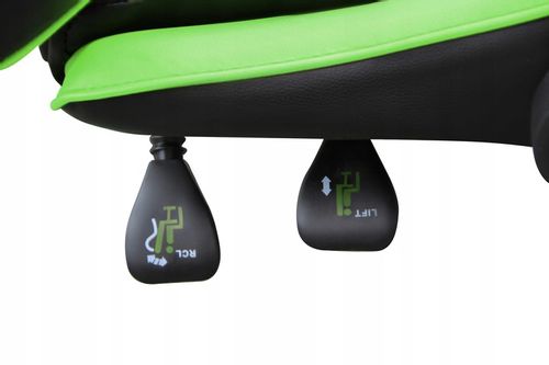 Fotel GAMINGOWY komputerowy OBROTOWY biurowy krzesło gracza + MASAŻ PLECÓW! na Arena.pl