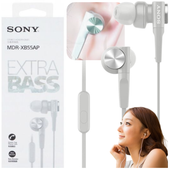 ORYGINALNE SŁUCHAWKI PRZEWODOWE SONY MDR-XB55AP EXTRA BASS Białe