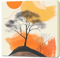 Obraz 90x90cm Drzewo Na Przestrzeni