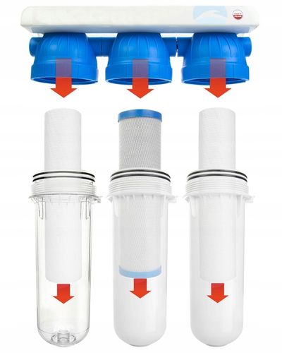 Zestaw podzlewozmywakowy trzystopniowy system filtracji Aqua FS3 Emi USTM na Arena.pl