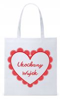 Dla Wujka Wujaszka Prezent Torba Eco Biała Shopper Z Nadrukiem Ze Zdjęciem